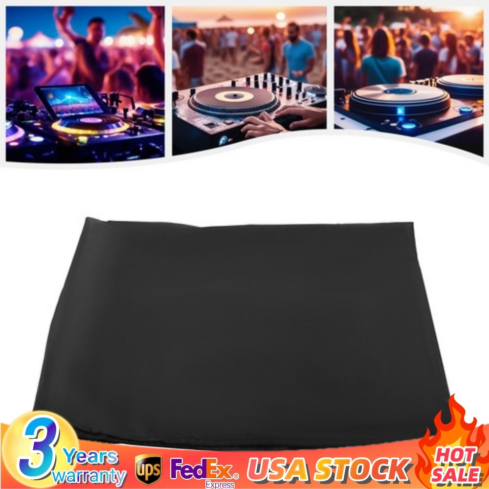 DJ Black Portable Oxford Cloth Scrim DJ Display Stand Facade Booth Event Cover