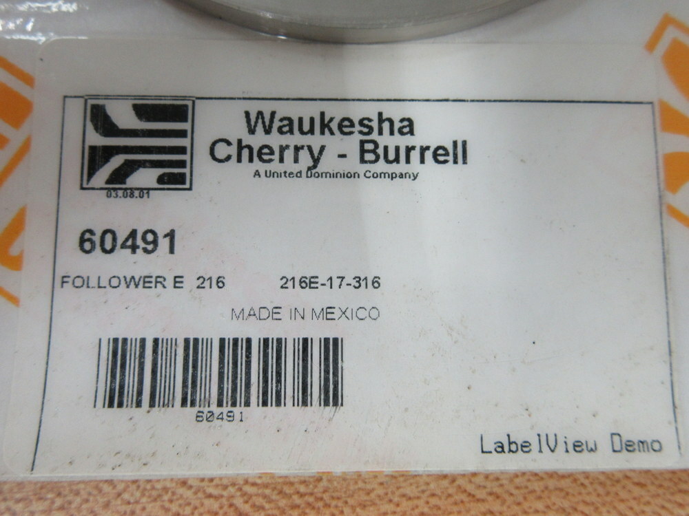 Waukesha Cherry-Burrell 216E-17-316 Pump Follower E 216 216E17316