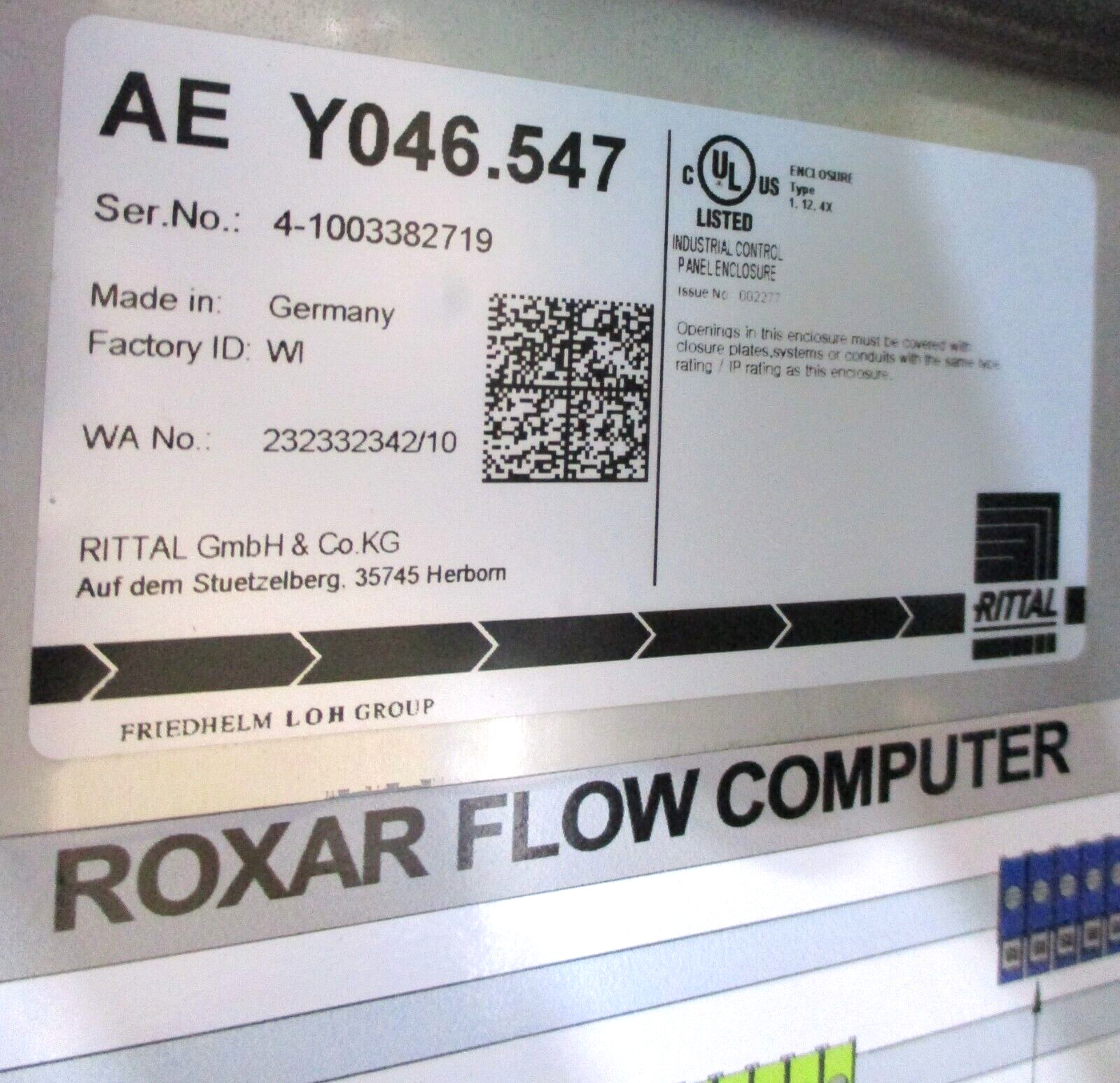 EMERSON ROXAR , MPFM2600 , MULTIPHASE FLOW METER , 2″ 600 RAISE FACE , SURPLUS