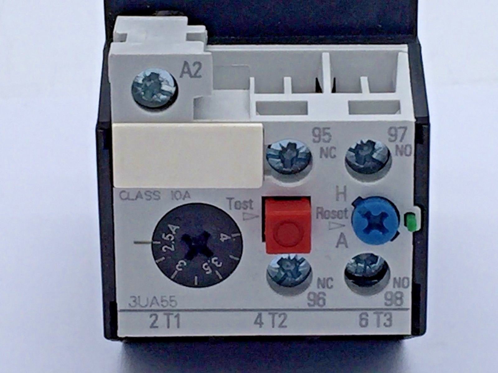 Siemens 3UA55 40-1E Overload Relay World Series Type 3UA rated for 2.5-4 Amps
