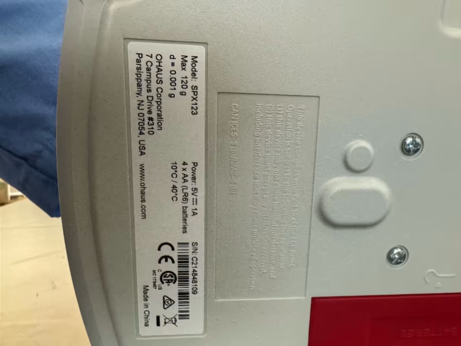 Ohaus Scout SPX123 Portable Precision Balance – White