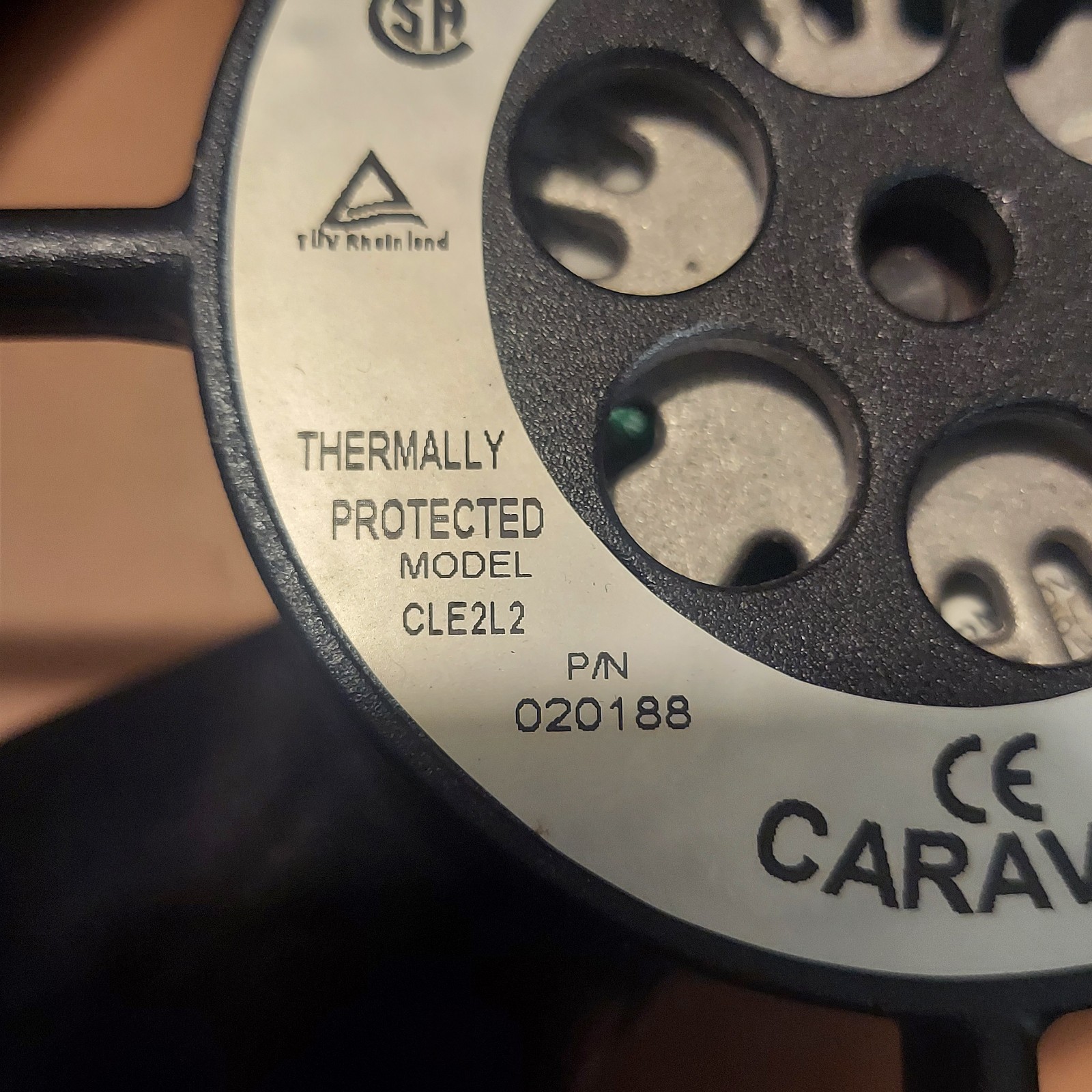 Caravel CLE2L2 115VAC Industrial Cooling Fan 172mm 50/60Hz