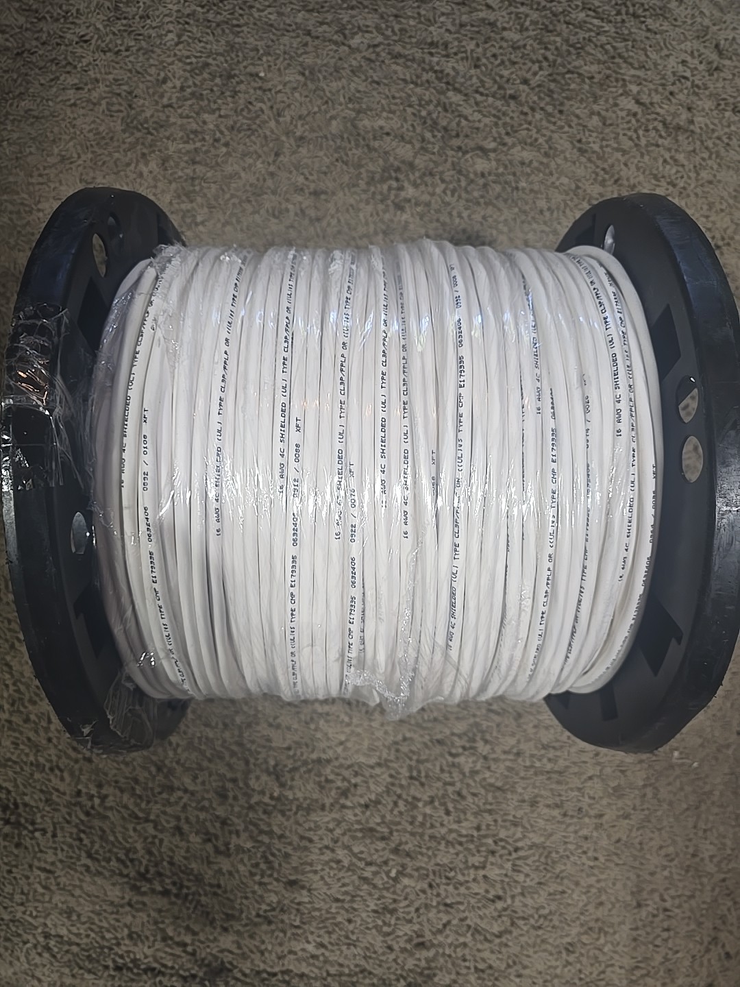 50ft 16/4 Shielded Stranded Fire Alarm Cable 16Awg 4C CL3P FPLP Wire E179335