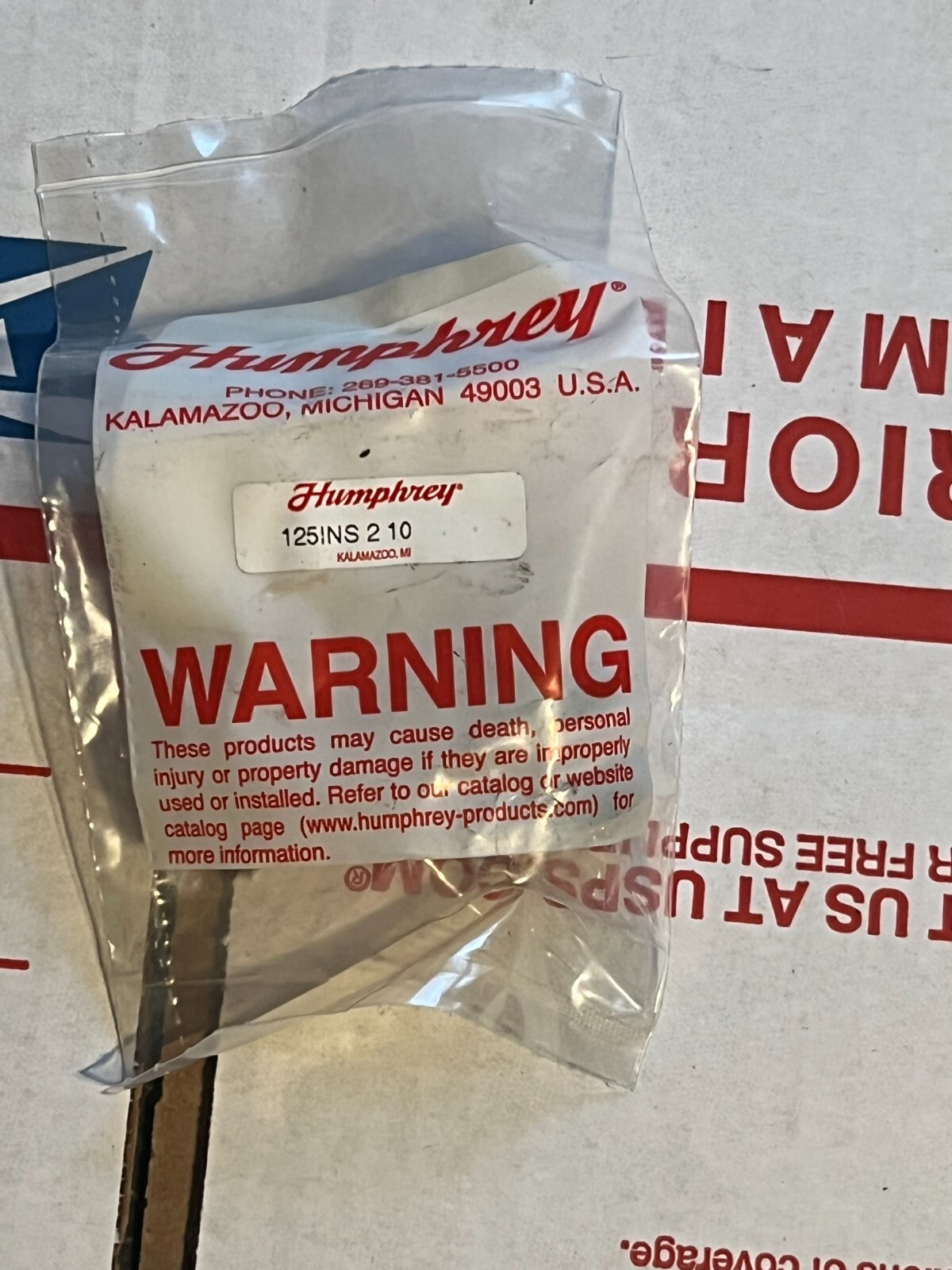 Humphrey Products 125INS-2-10 nos surplus