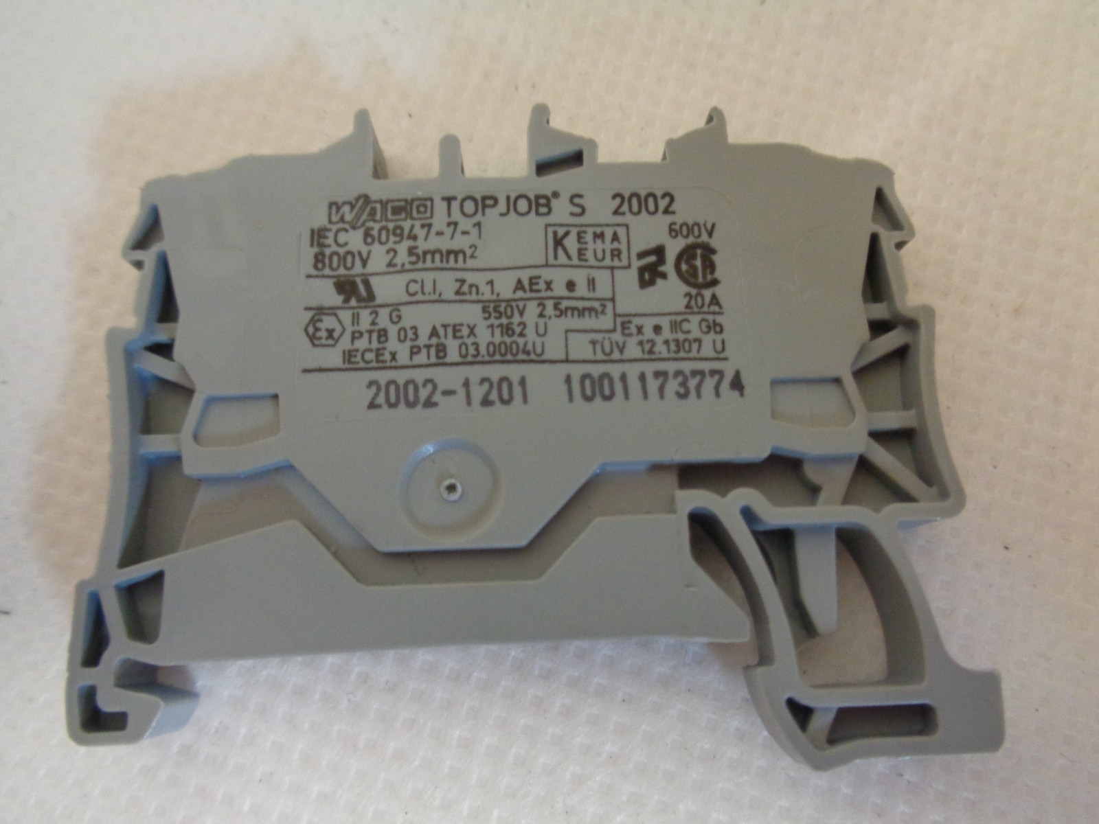 NEW LOT OF 10 WAGO 2002-1201 TOPJOB’S TERMINAL BLOCKS