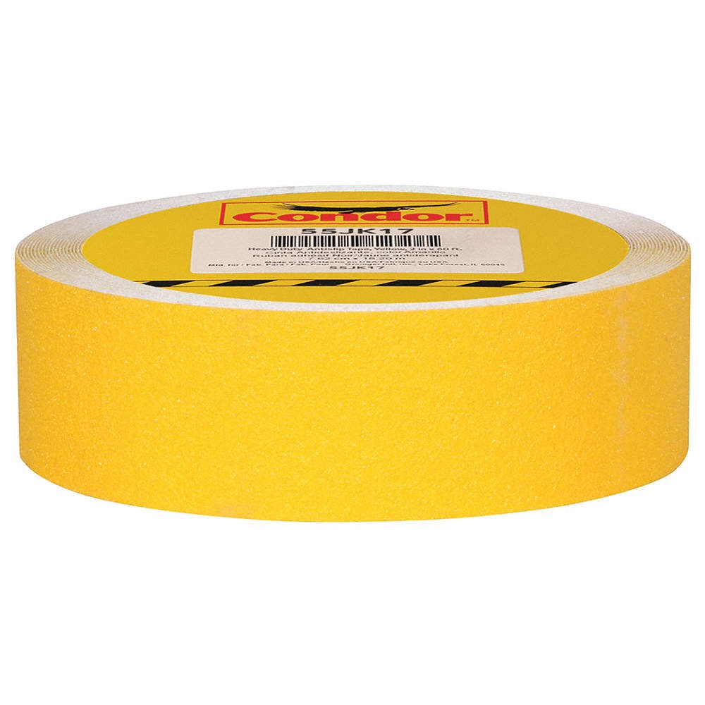 CONDOR GRAN15288 AntiSlip Tape,60 ftLx2 “W,YLW,46Grit,PK6 55JK17