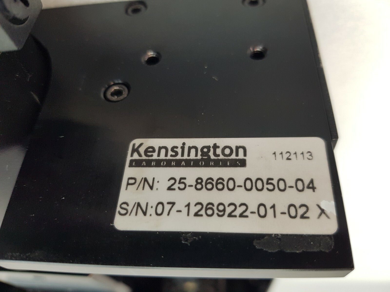 KENSINGTON 25-8660-0050-04 Precision Linear Stage