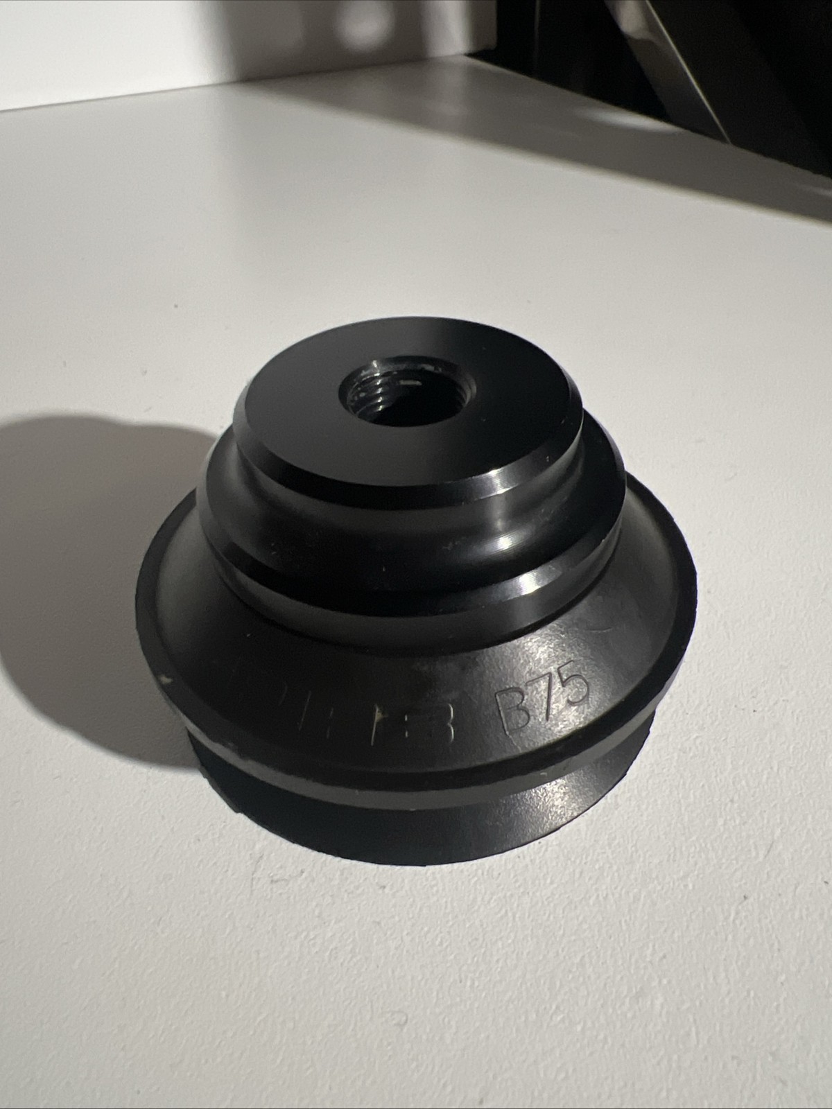 PIAB B-75 Black Bellows 75MM Chloroprene Vacuum Cup 3”