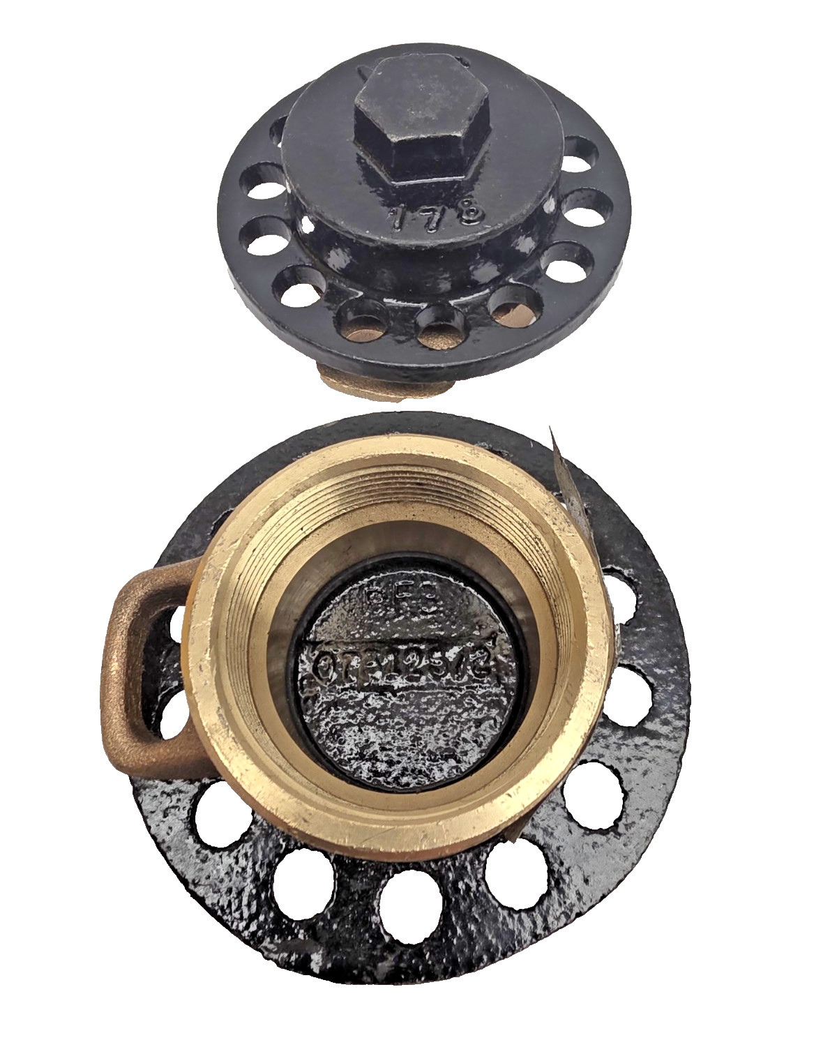 073125/2 MBC 178 Threaded Style Fill Cap Brass Bronze Lot of 2 New-Free Shipping