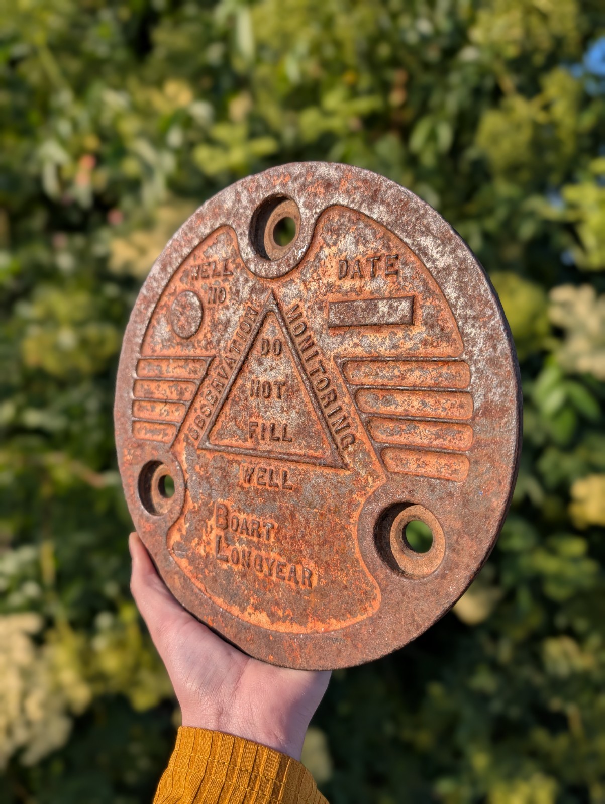 Cast Iron Observation Monitoring Well Hole Cover Boart Longyear