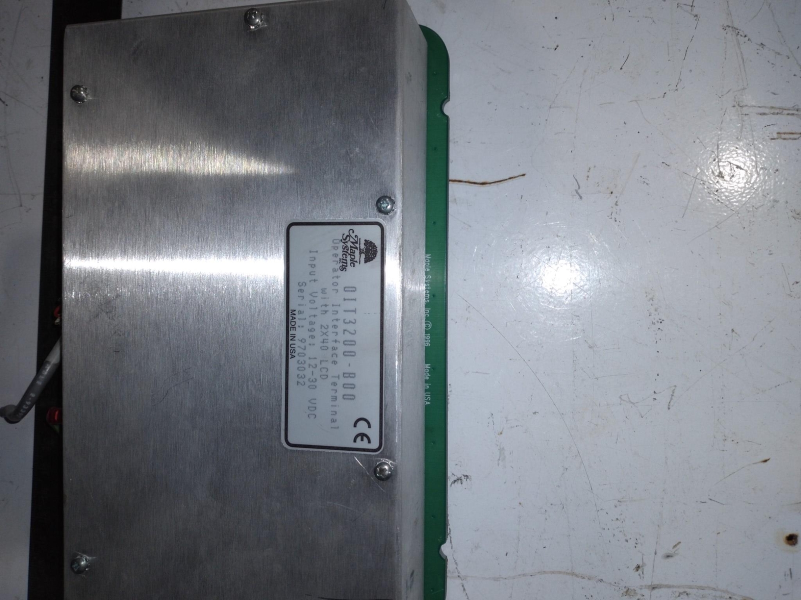 MAPLE SYSTEMS 01T3200-B00 NORTHEAST EQUIPMENT 2X40 LCD 12-30 VDC