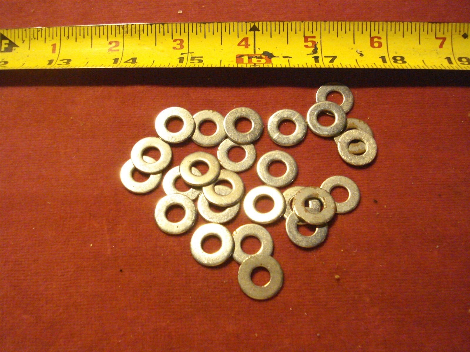 (0040.) USS Flat Washers 3/16″ I.D. Steel Zinc Plated -Lot of 25 Pc