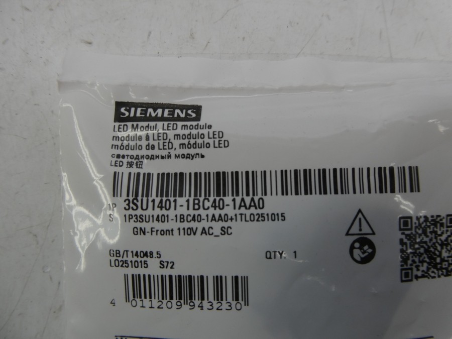 SIEMENS 3SU1401-1BC40-1AA0 110VAC NSMP