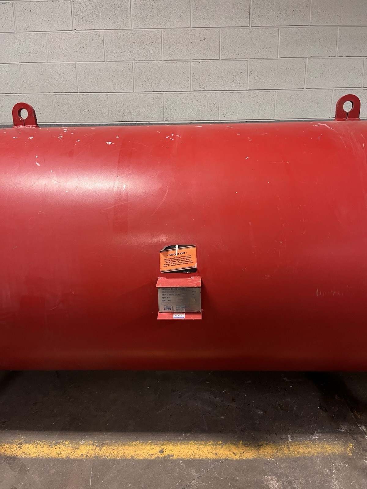 1000 Gal ASME Pressure Vessel Air Receiver Tank 4’x10’ 150 PSI 6” Flange 2” FPT