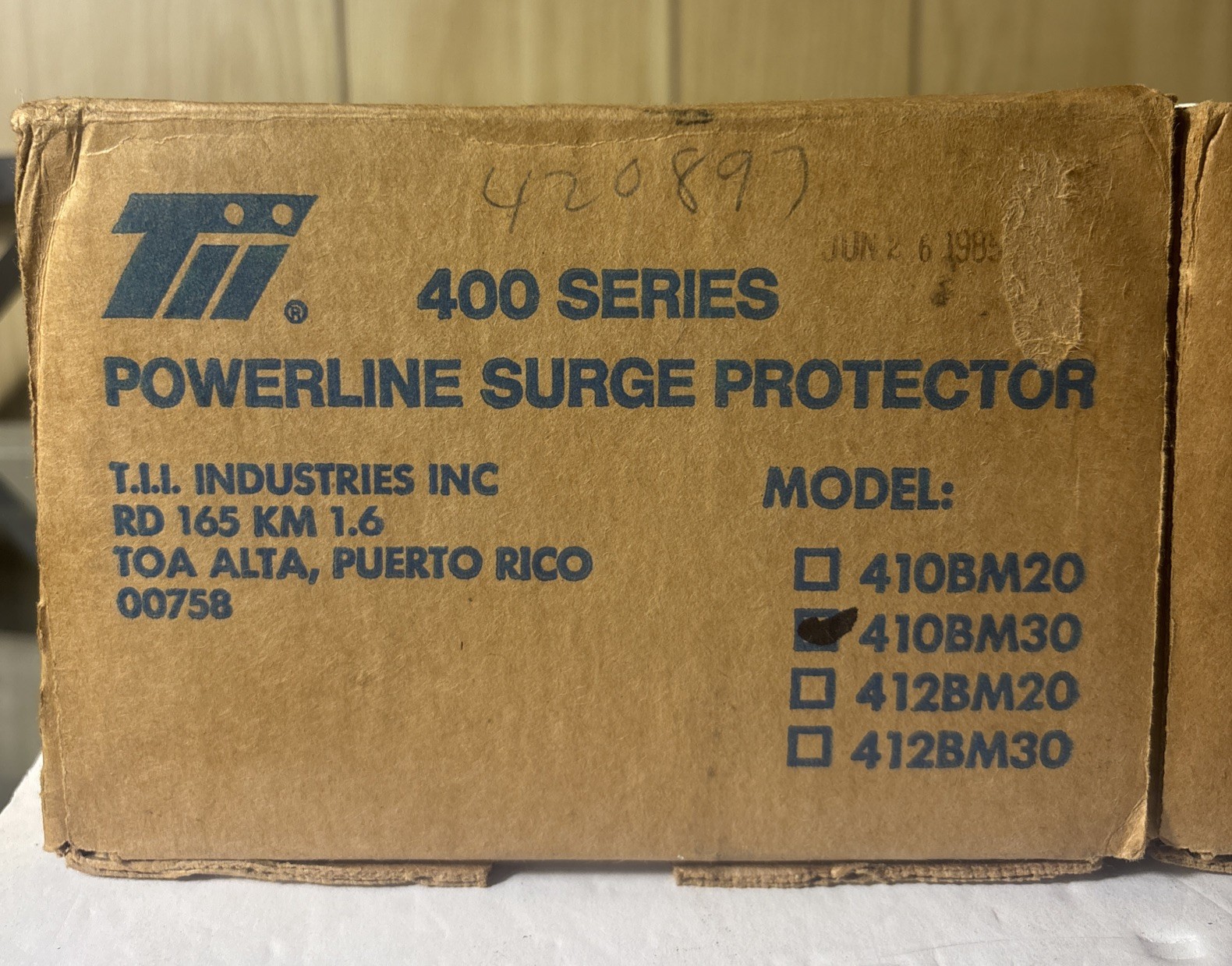 Lot Of 2 TII 400 series Transient Voltage Surge Suppressor 410BM30