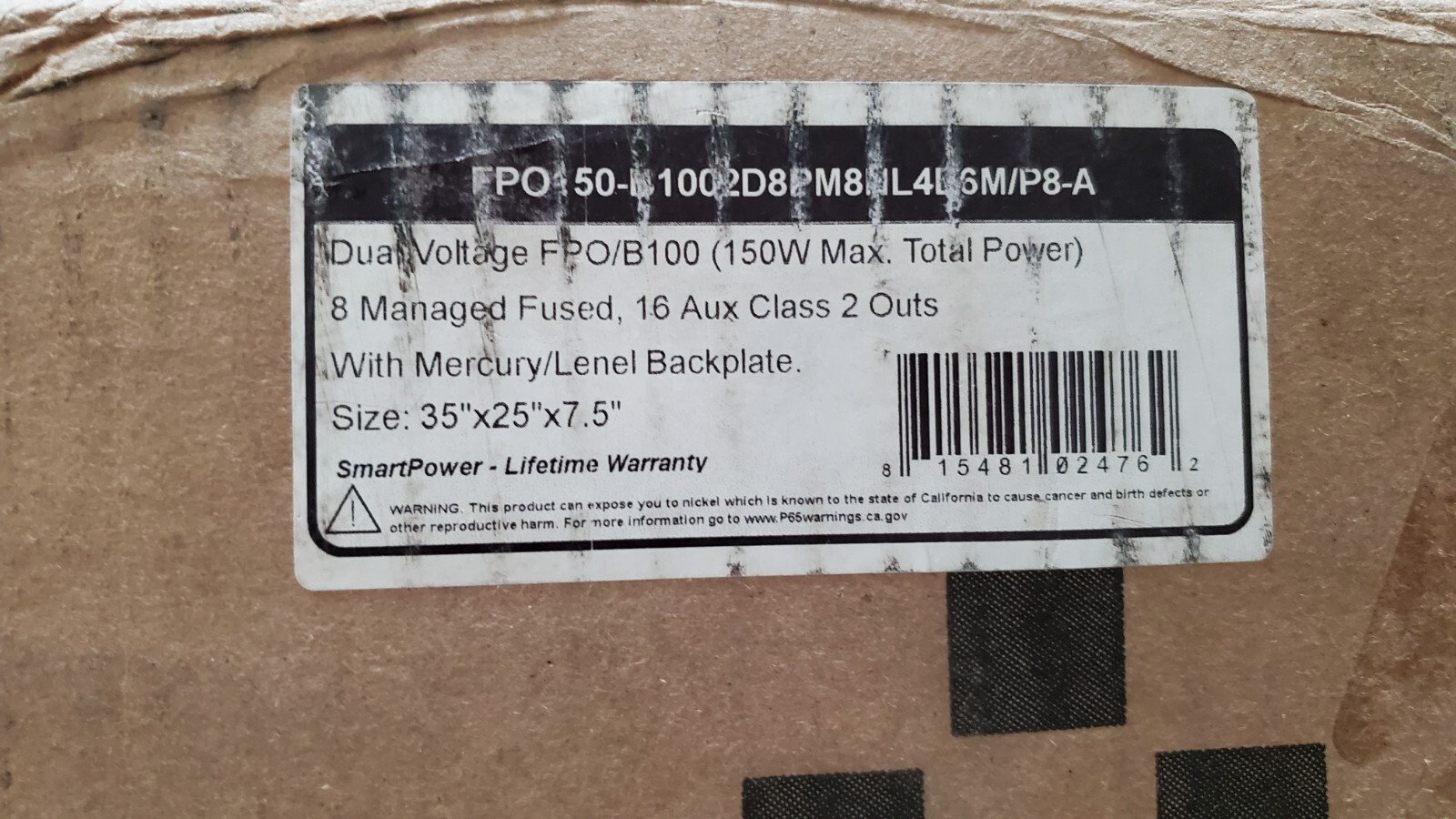 Life Safety Power FPO150-B1002D8PM8NL4E6M/P8-A Pro-wire 8 door 4 amp 16 aux