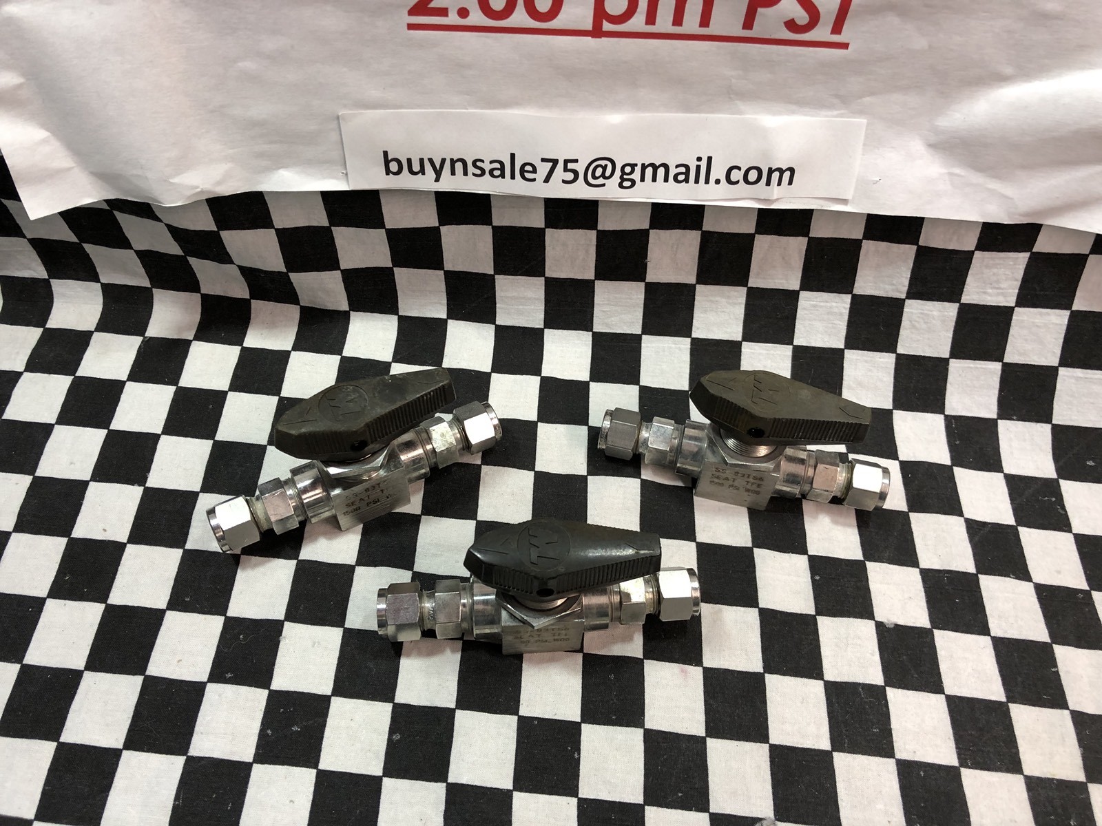LOT OF 3 SWAGELOK HIGH PRESSURE BALL VALVE 1/2″, SS-83TS6, SHIPSAMEDAY
