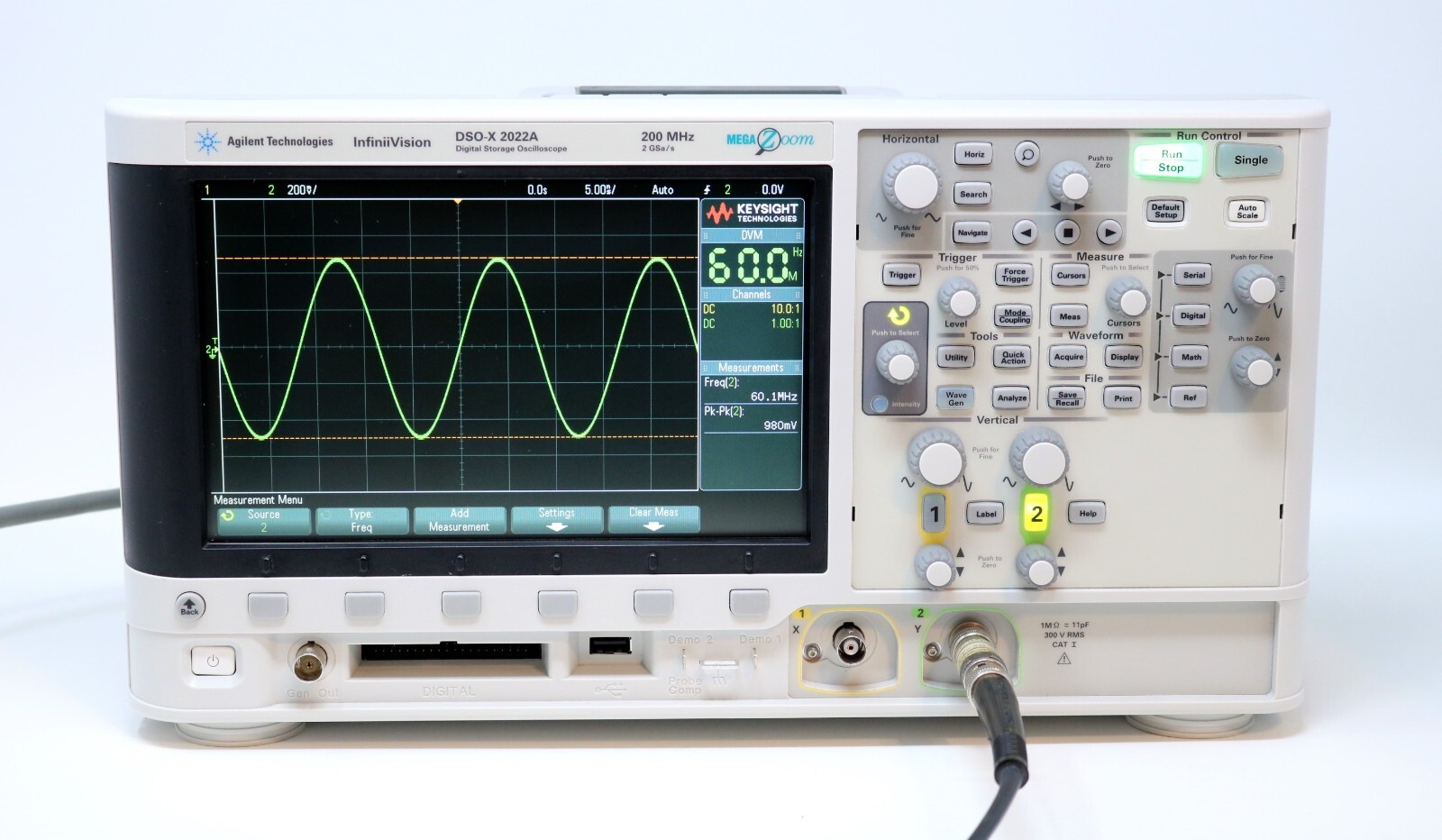 Used Agilent / Keysight DSOX2022A Digital Oscilloscope 2-Channel US Free tax