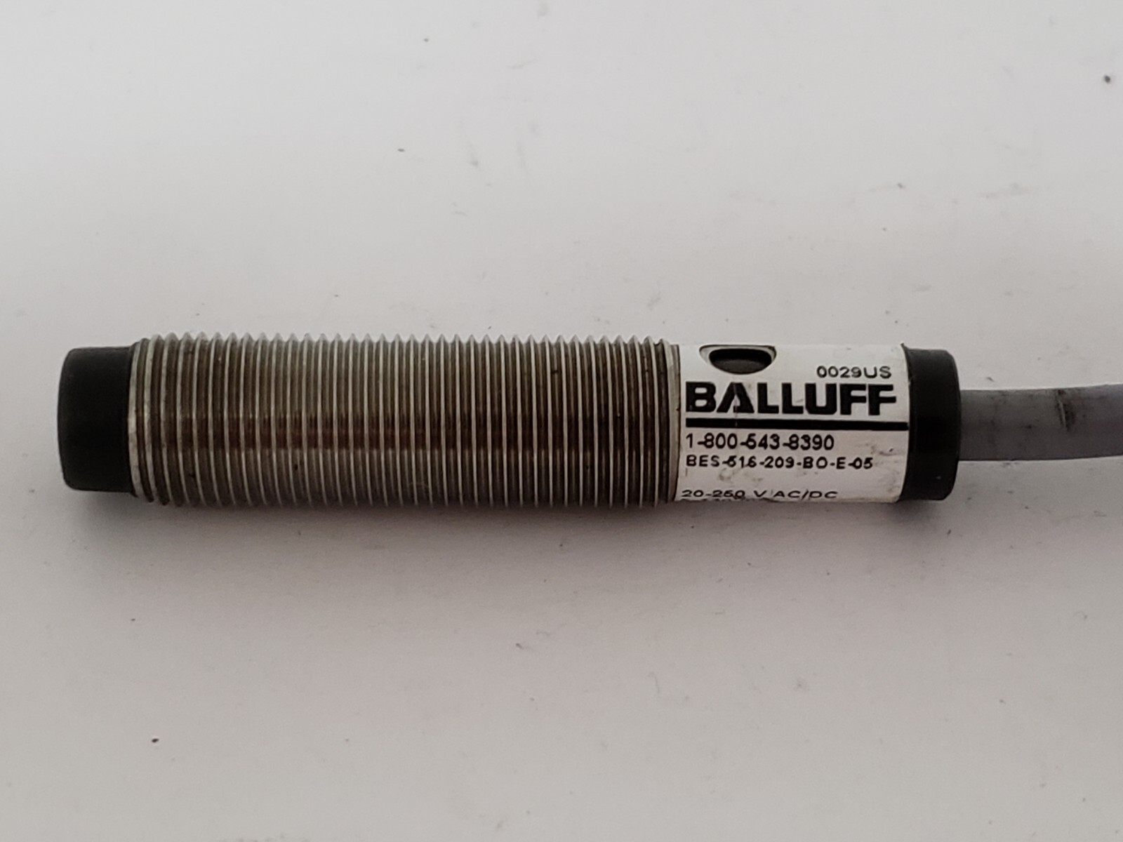 BALLUFF BES-516-209-B0-E-05 INDUCTIVE SENSOR 4MM RANGE 20-250V AC/DC