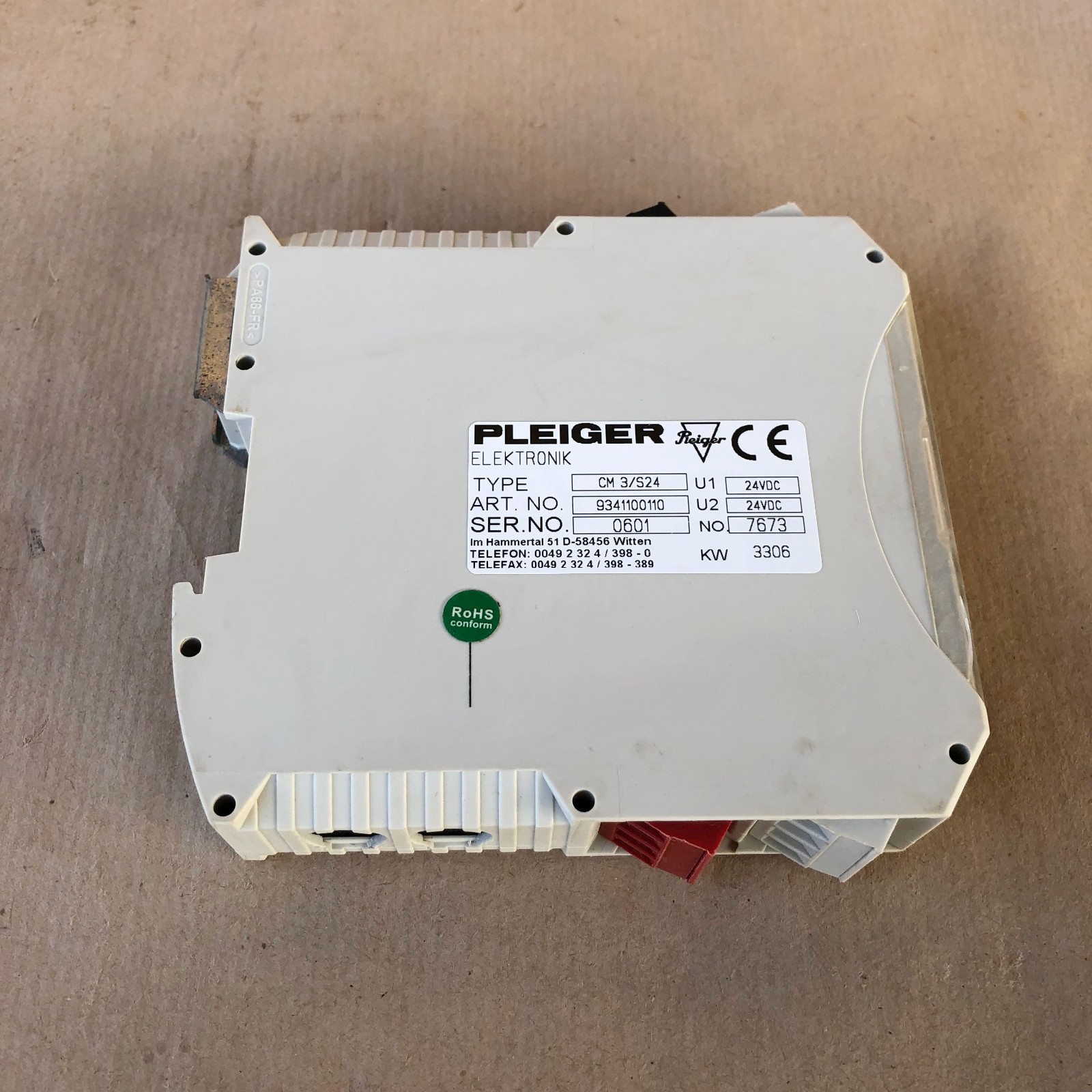 Pleiger CM 3/S24 Control Module