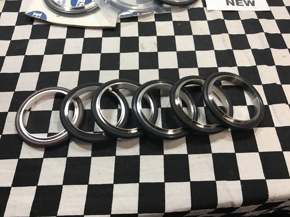 Lot Of 10, MDC VACUUM CENTERING RING, NW80 (1X) & NW63 (3X) & NW50 (6X) #136AK
