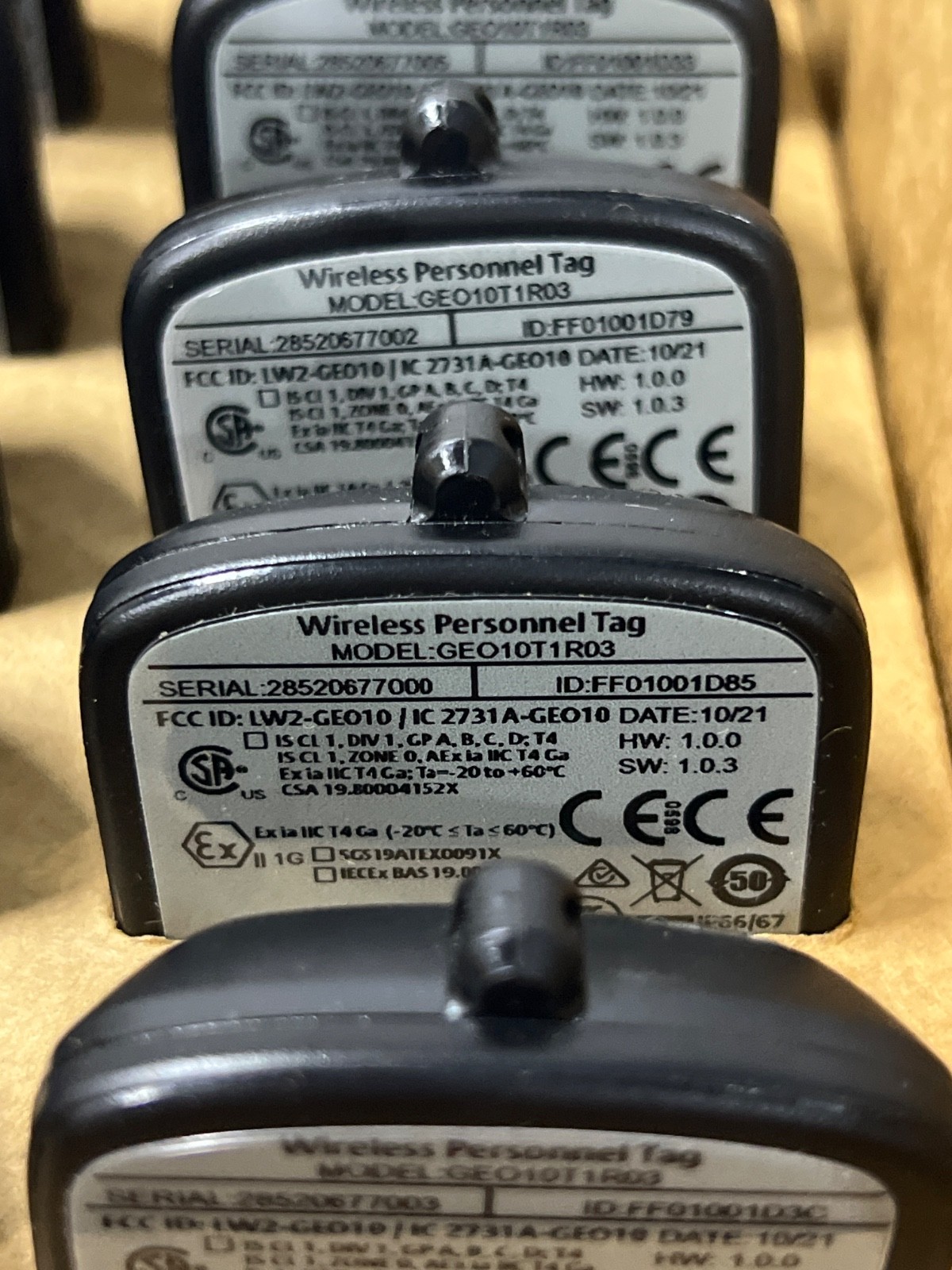 (One Box = 10 Pcs) Emerson GEO10T1R03 Wireless Personnel Tag 00GEO-5000-0003
