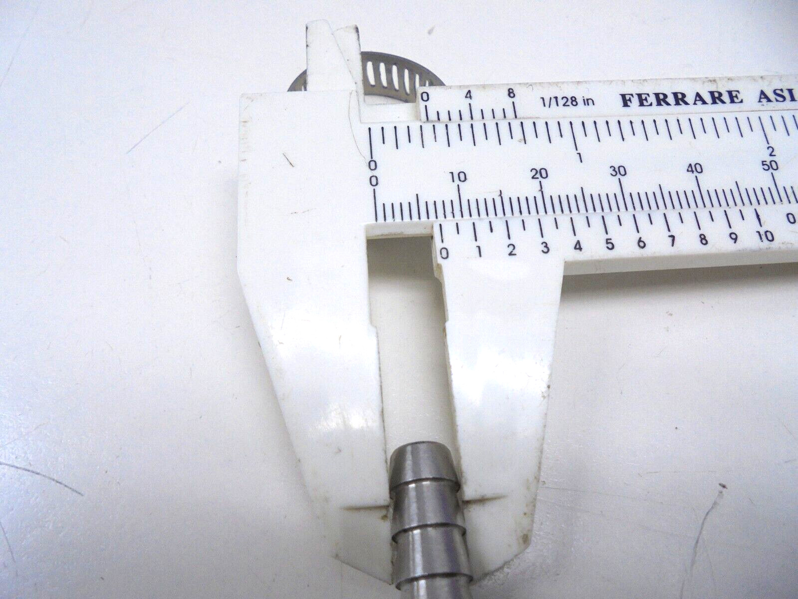 1/4″ Stainless Steel Hose Barb Fitting 1/4-in NPT x 1/4″ Barb With 1 Clamp