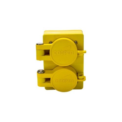 Eaton Wiring Devices 60W49DPLX – Recp Duplex WT 15A 250V 2P3W Str YL – 1EA
