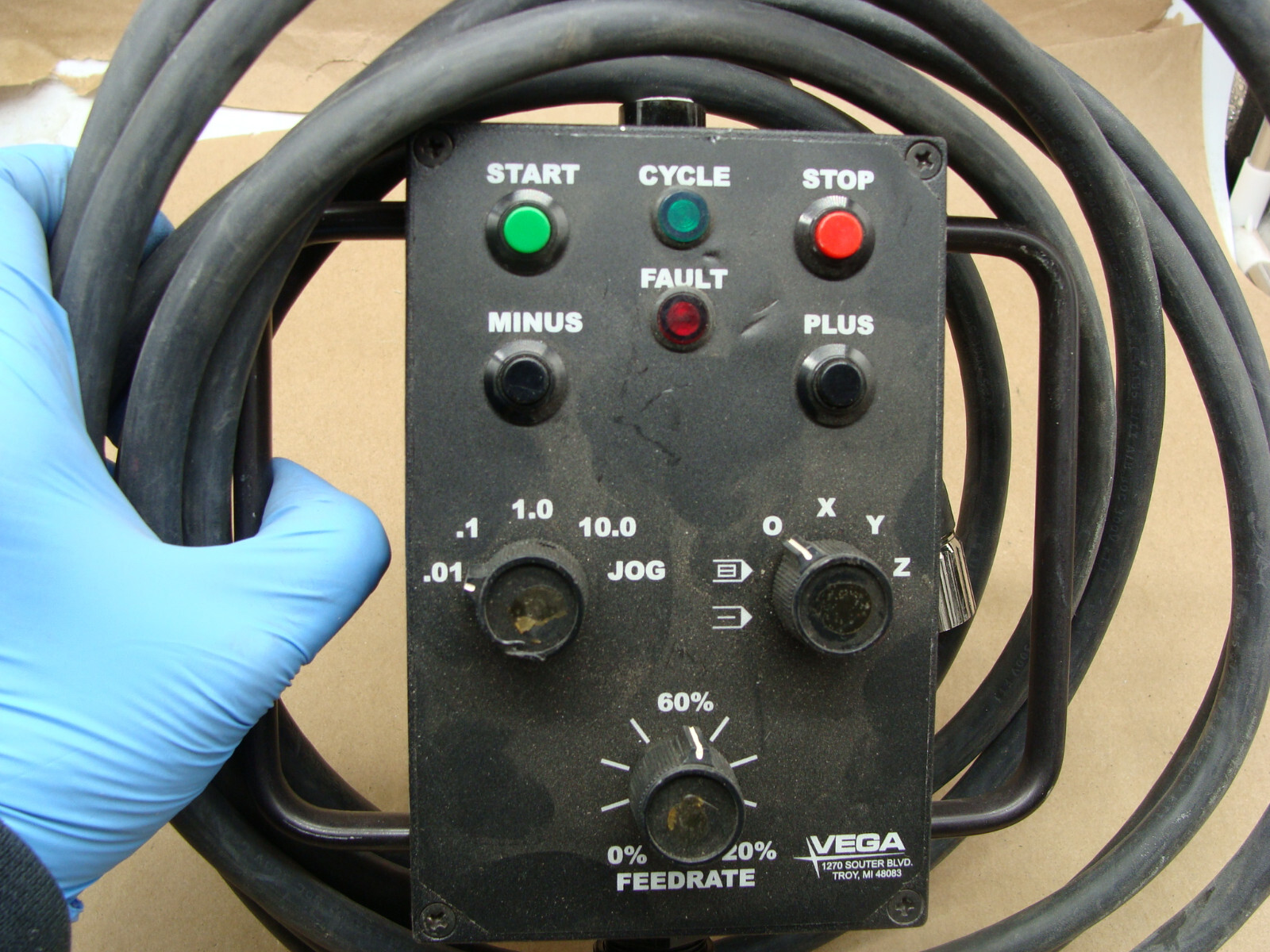 VEGA CONTROLLER .01-10 JOG 0% – 120% FEEDRATE