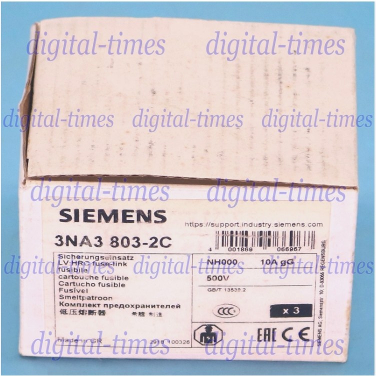 3PCS/box NEW SIEMENS 3NA3803-2C NH000 10A fuse SPOT STOCK