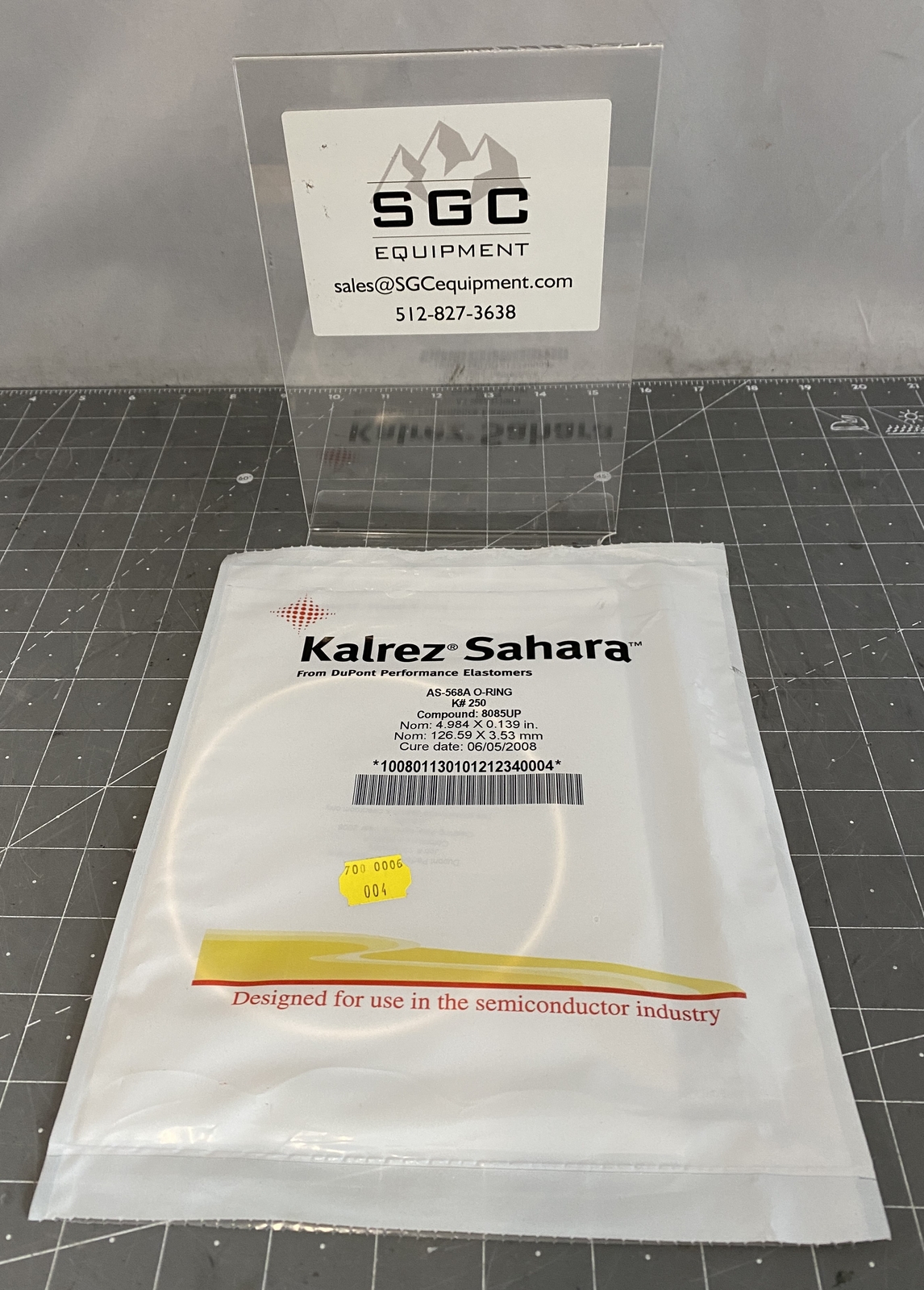 Kalrez K#250 O-Ring 8085UP 4.984 x 0.139 in 126.59 x 3.53 mm PN: AS568A