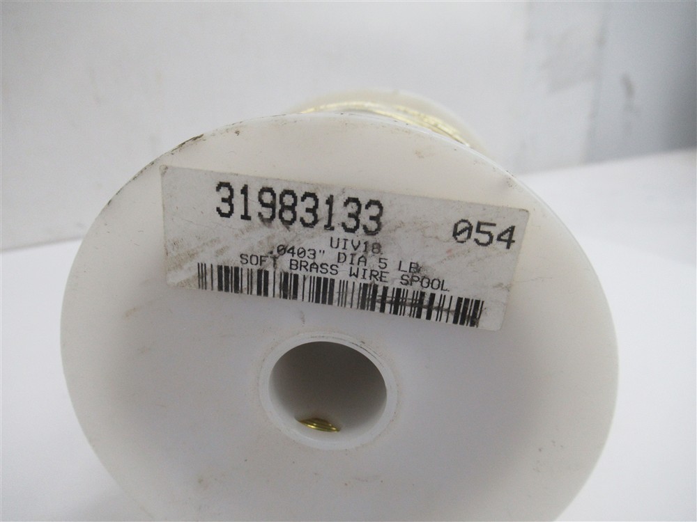 18 Gauge .0403″ DIA 5 LB Soft Brass Wire Spool, 31983133