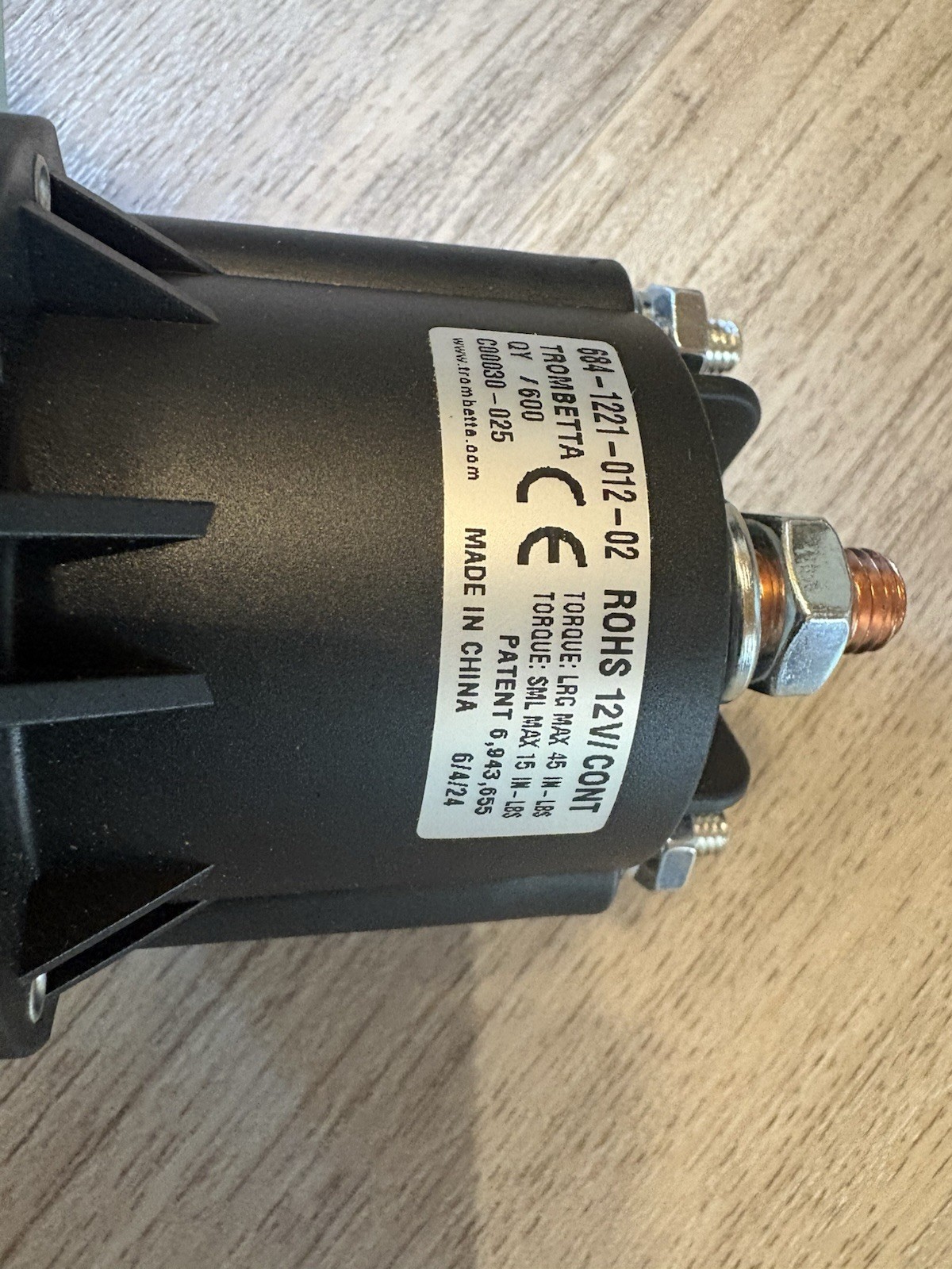 JLG 1001186417 Relay, Trombetta 150AMP 12V