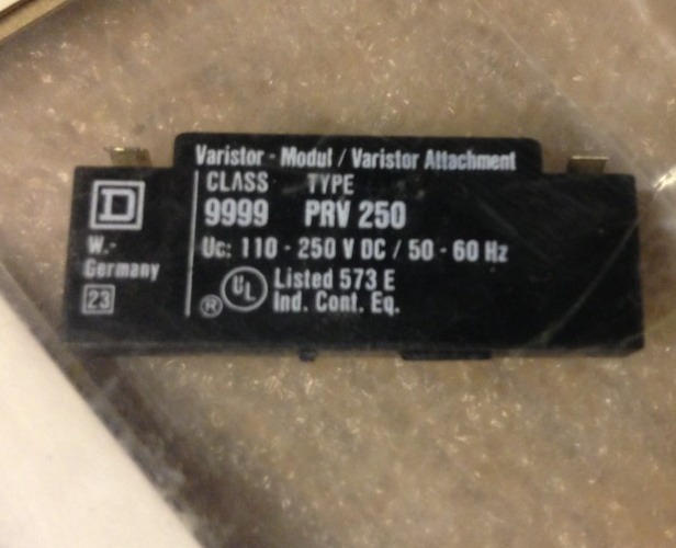 Lot Of 5, Square D 9999 PRV250 Varistor-Module 9999-PRV250 #1556Q