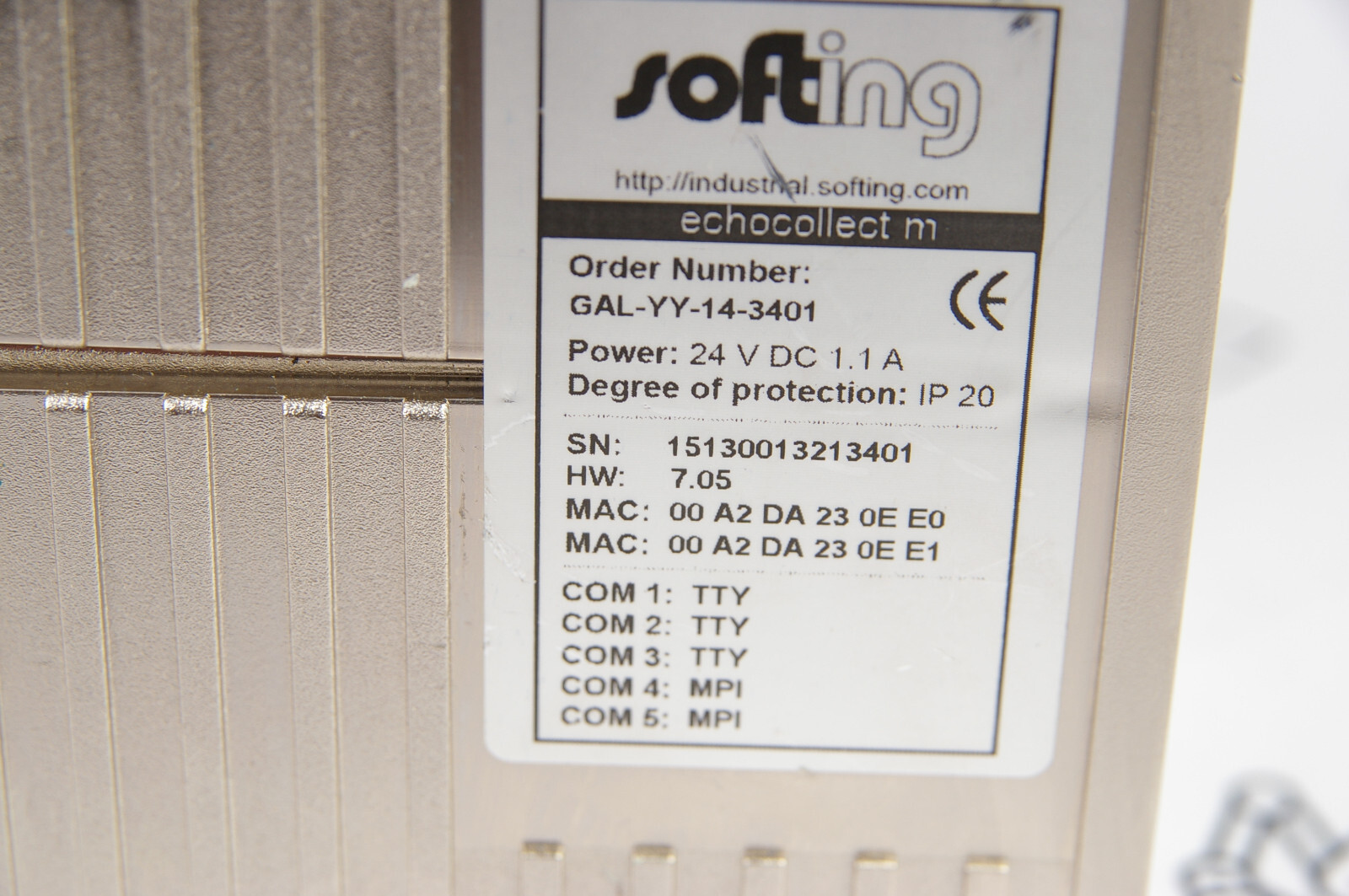 Softing GAL-YY-14-3401 echocollect m Gateway (Broken housing2)