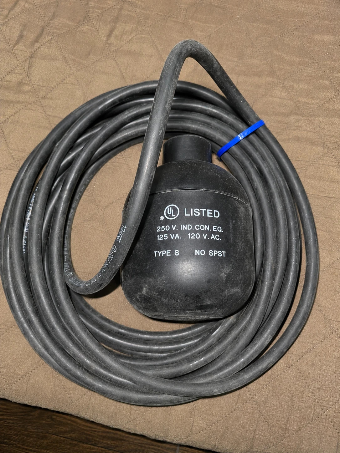 60ft Roto-Float Direct Acting Float Switch Type S 250 V, 125 VA, 120 VAC