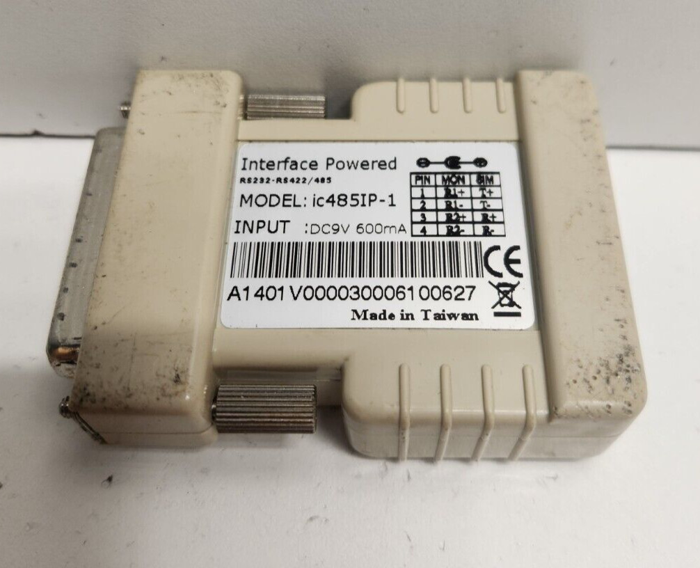 GUARANTEED! L-COM 9V INTERFACE CONVERTER RS232-RS422/485 IC485IP-1