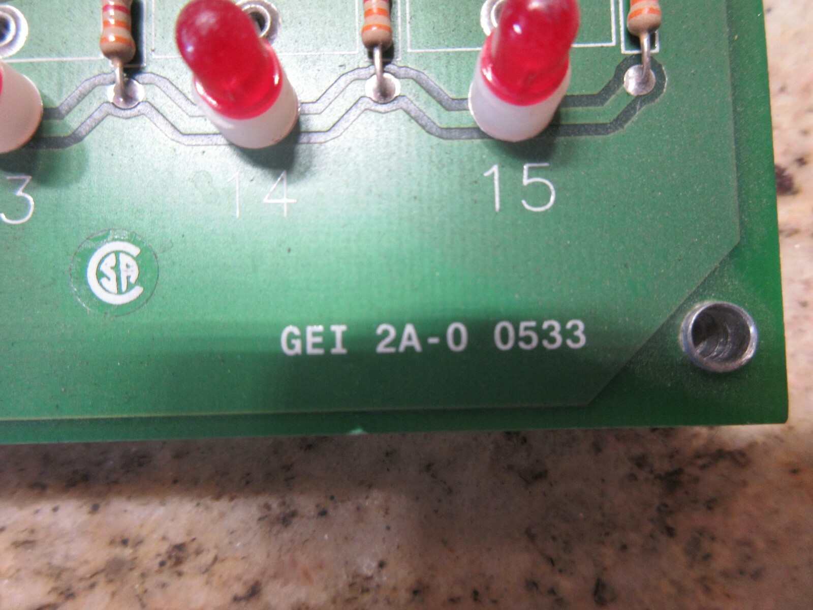 CROUZET CIRCUIT BOARD PB-16 GEI 2A-0 0533 P5105 EACH 1