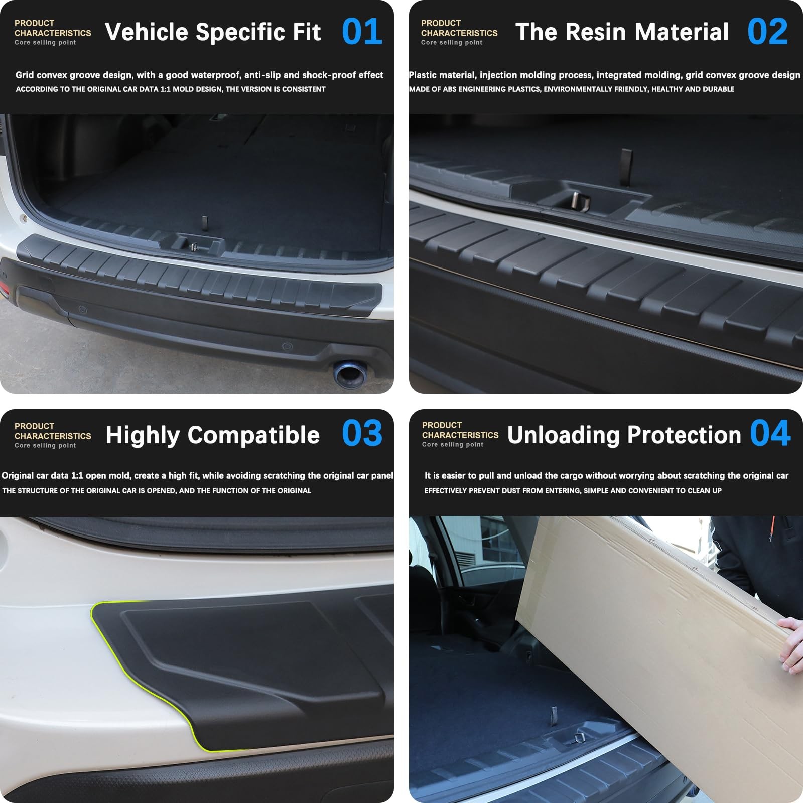 Rear Bumper Protector Guard for Subaru Forester 2019-2024 Scratch Resistant