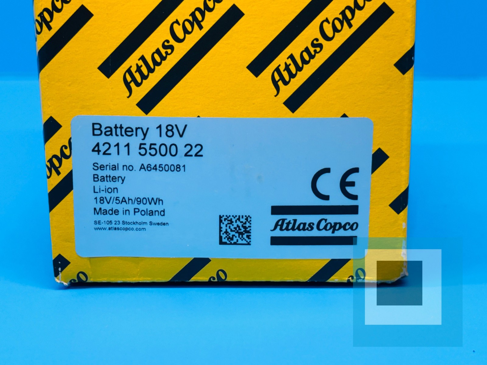 Atlas Copco 4211 5500 22 Battery 18V for Battery Nutrunner – NEW SEALED