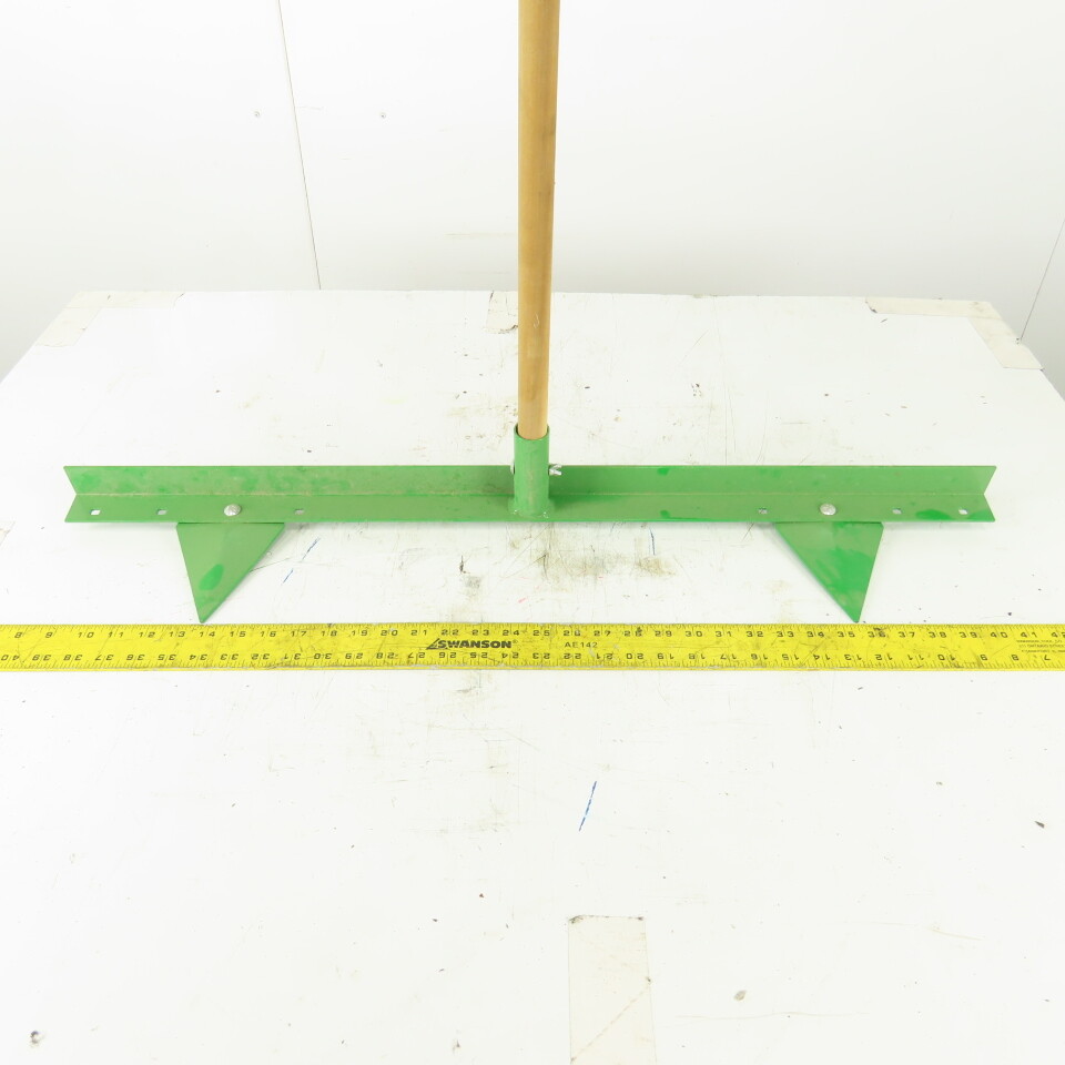 Green Aluminum 2 Row Planting Pointed Hoe Garden Tool Furrow Maker W/56″ Handle