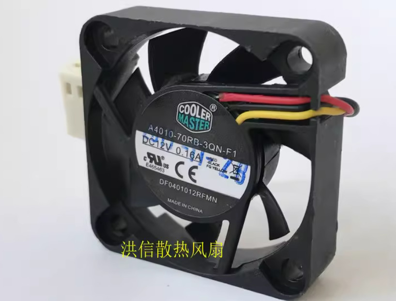 ONE . A4010-70RB-3QN-F1 12V 0.16A 40*40*10MM 4CM 3Pin Cooling Fan 1z,k8p