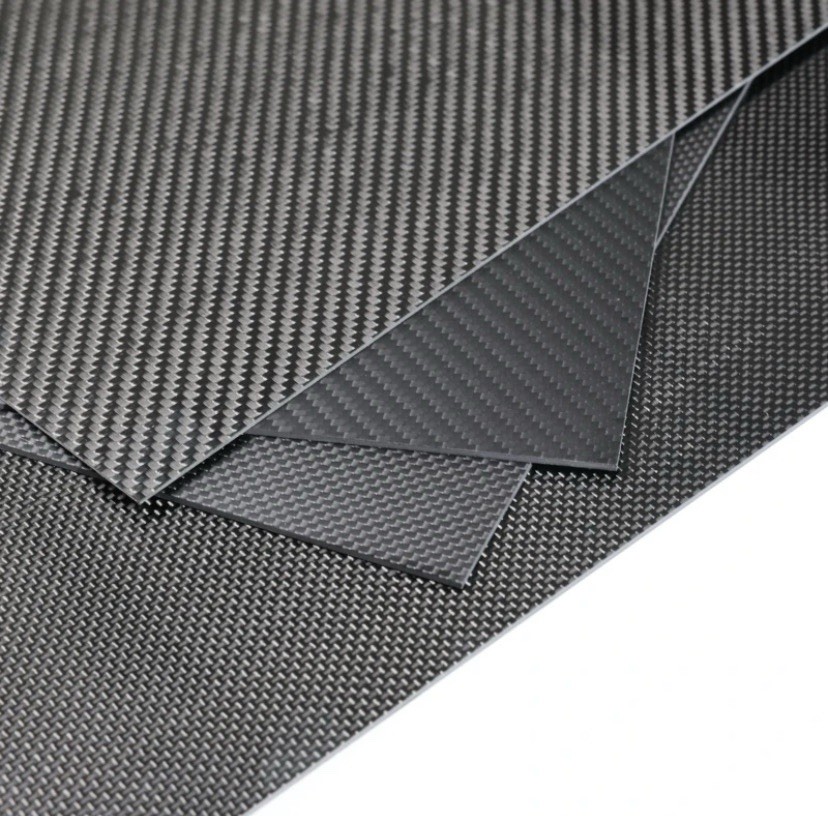 High Quality 3K Carbon Fiber, Size 500x500x3mm, Matt, Twill Plate,