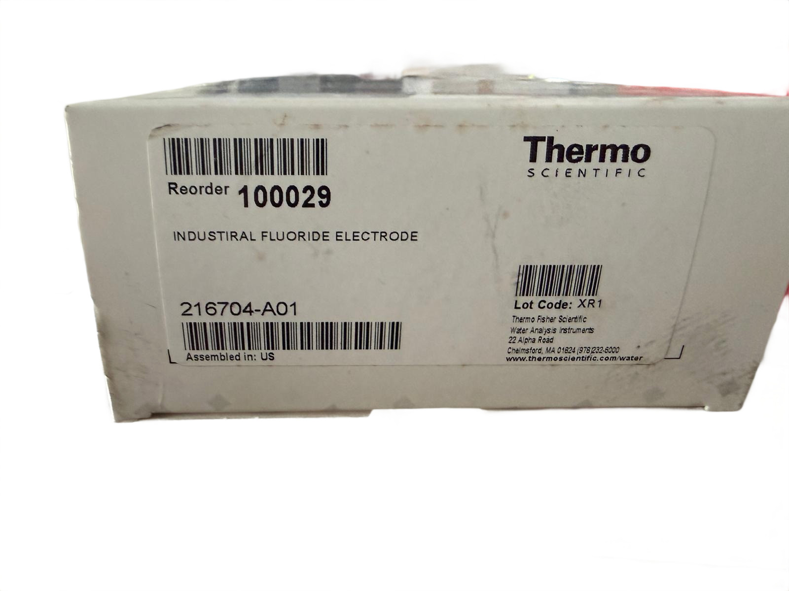 Thermo Scientific 216704-A01 Fluoride Electrode Orion 100029 Half Cell ISE New