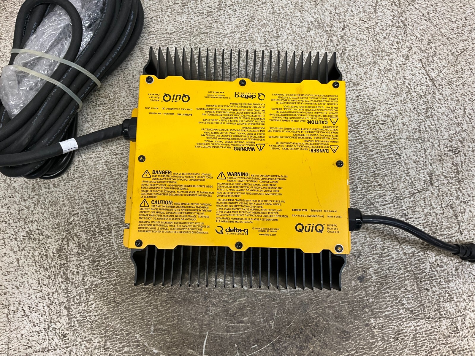 Delta-Q Ezgo 913-4810-06 Battery Charger 48 VDC 16 A QuiQ 913481006 New (TSC)