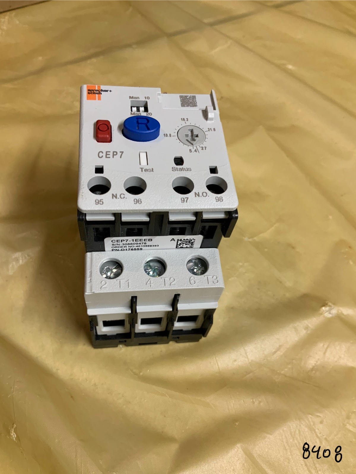 Sprecher + Schuh CEP7-1EEEB Solid-State Overload Relay 5.4-27A Class10/20
