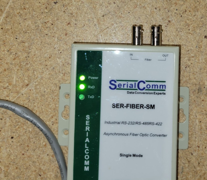 Serial Comm SER-FIBER-SM RS-232 RS-485 RS-422 Single Mode Fiber Optic