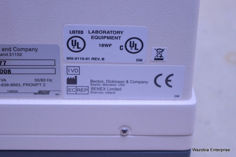 BECTON DICKINSON – 211877 – BD MICROPROBE PROCESSOR + AC ADAPTER AND DATA CARD