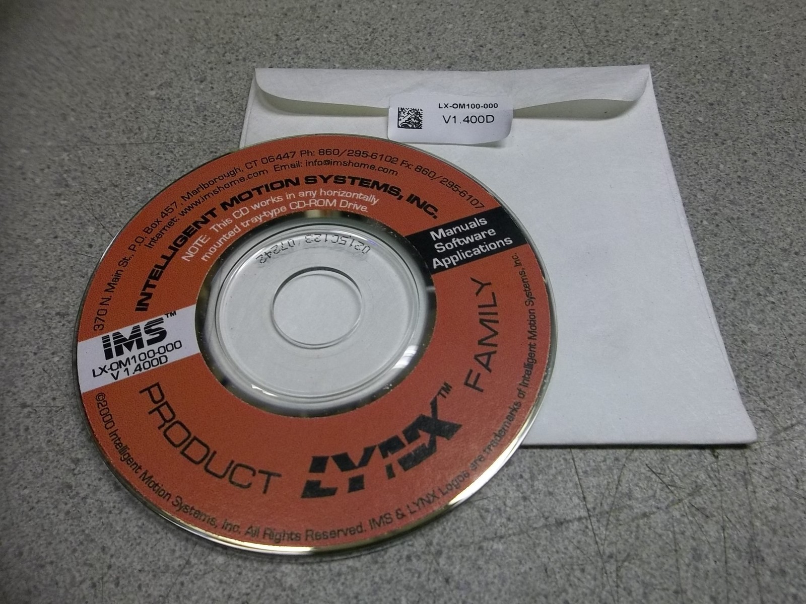 NEW Intelligent Motion Systems Product Lynx Family LX-OM100-000 Version: 1.400D
