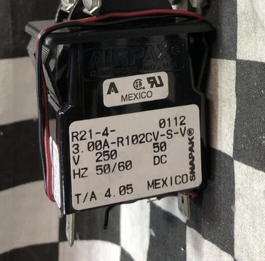 AIRPAX R21-4-3.00A-R102CV-S-V & R21-4-10.0A-R102CV-S-V #141N7